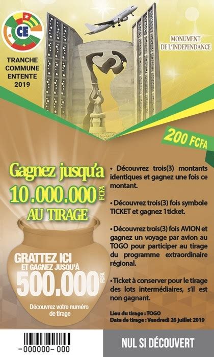 LONATO Togo : Loterie, Lomé .